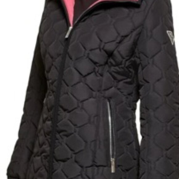 GUESS Women's Short Light-Weight Jacket, QUILTED - Picture 4 of 14